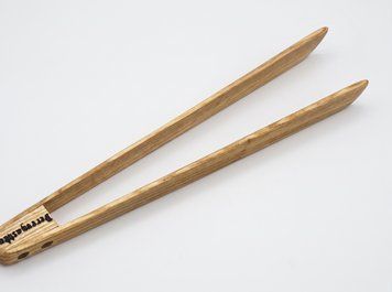 Дерев'яні щипці з ясена &laquo;Гілочка&raquo;, 35 см Tongs-1 фото