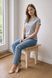Табурет з вільхи Tere Classic ручної роботи з фрезеруванням stool-001 фото 3