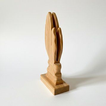 Дерев'яна серветниця ручної роботи &laquo;Долоні&raquo; (Вільха) gift-001 фото