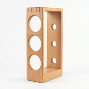 Підставка для вина з дерева, настільна shelf-002 фото