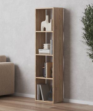 Стелаж M-53, книжкова полиця 37&times;29&times;143 см, ЛДСП M-53 Дуб Сонома фото