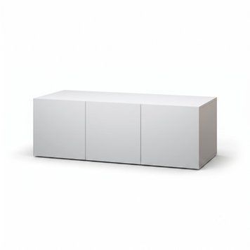 Антресоль M-64, надставна шафа, 3 дверцята, Push to Open (120&times;50&times;40 см) M-64 Білий фото